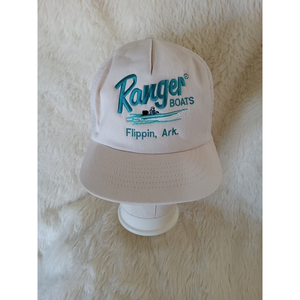 Rare Vintage Ranger Boats Flippin Arkansas Cabot Brand Cap Trucker Snap Back